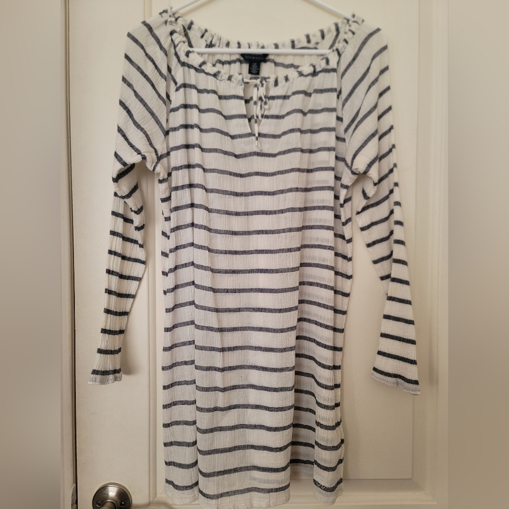 Striped Long Sleeve Blouse
